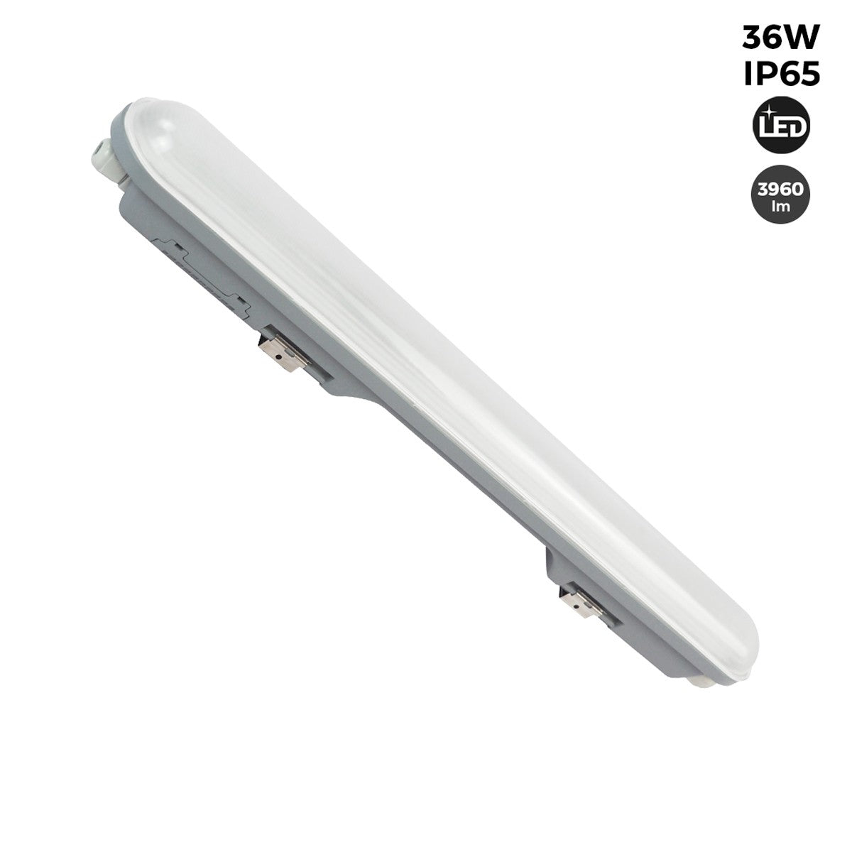 Pantalla estanca LED lineal enlazable 36W  - 120cm - IP65