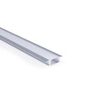 Perfil de aluminio de empotrar - Kit completo - 24,5 x 7mm - Tira LED hasta 12 mm - 2 metros