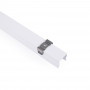 Perfil tira LED de superficie con difusor - Kit completo - 17,6x14,5mm - Tira LED ≤ 12 mm - 2 metros