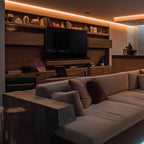 Perfil de aluminio de superficie para esquinas - Con difusor - Kit completo - 20x20mm - Tira LED hasta 10mm - 2 metros