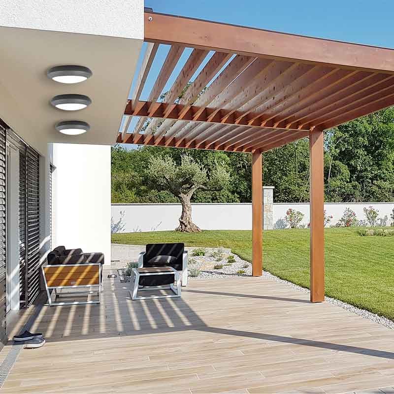 Plafón estanco para techo o pared FUMAGALLI UMBERTA 2x E27 IP66