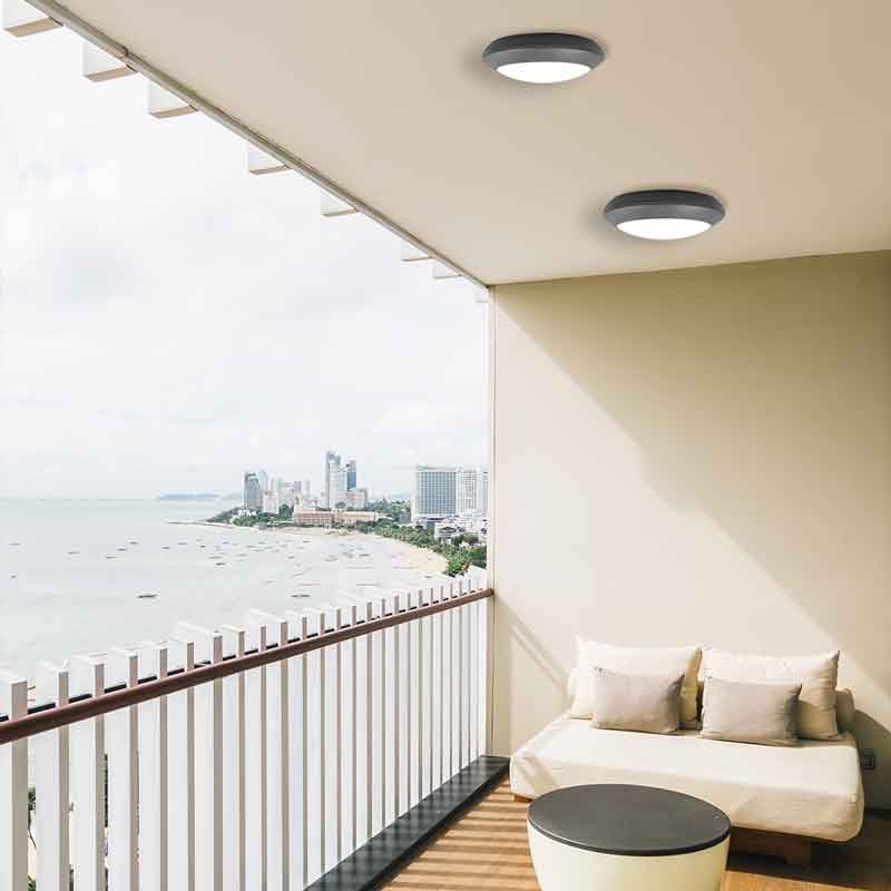 Plafón estanco para techo o pared FUMAGALLI UMBERTA 2x E27 IP66