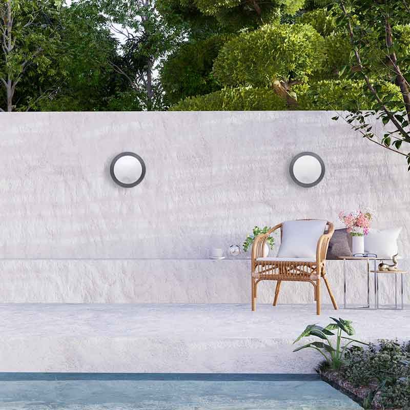 Plafón estanco para techo o pared FUMAGALLI UMBERTA 2x E27 IP66