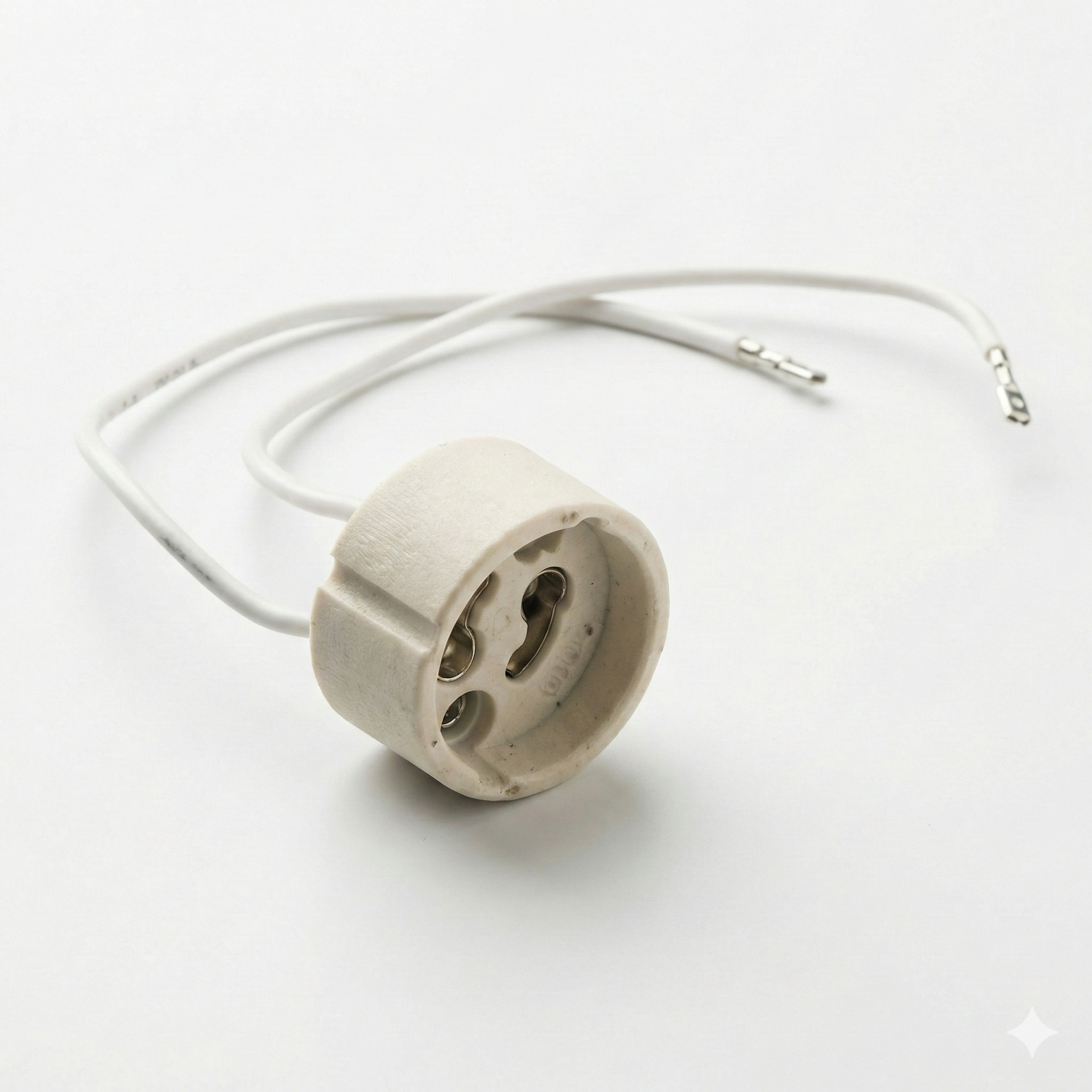 Portalámparas GU10 cerámico precableado