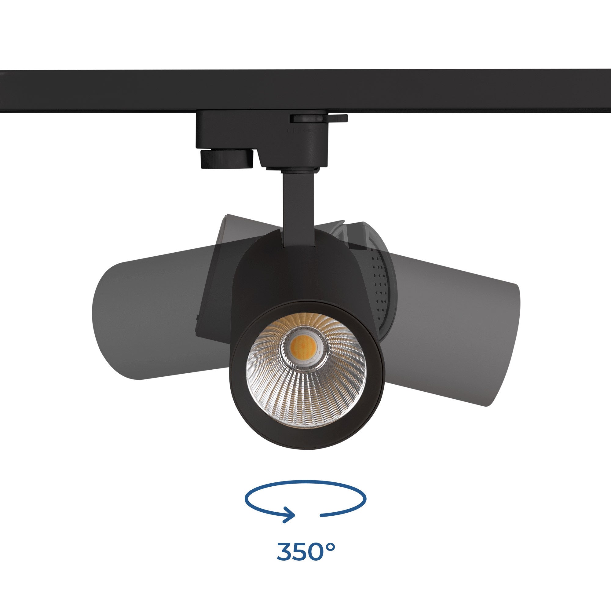 Proyector LED para carril monofásico 20W - CCT - CRI 90 - 1800 lm