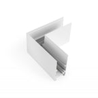 Unión en L para carriles magnéticos de superficie 20mm - Horizontal