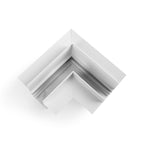 Unión en L para carriles magnéticos empotrables 20 mm - Horizontal