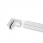 Unión en L para carriles magnéticos empotrables 20 mm - Horizontal