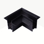 Unión en L para carriles magnéticos empotrables 20 mm - Horizontal