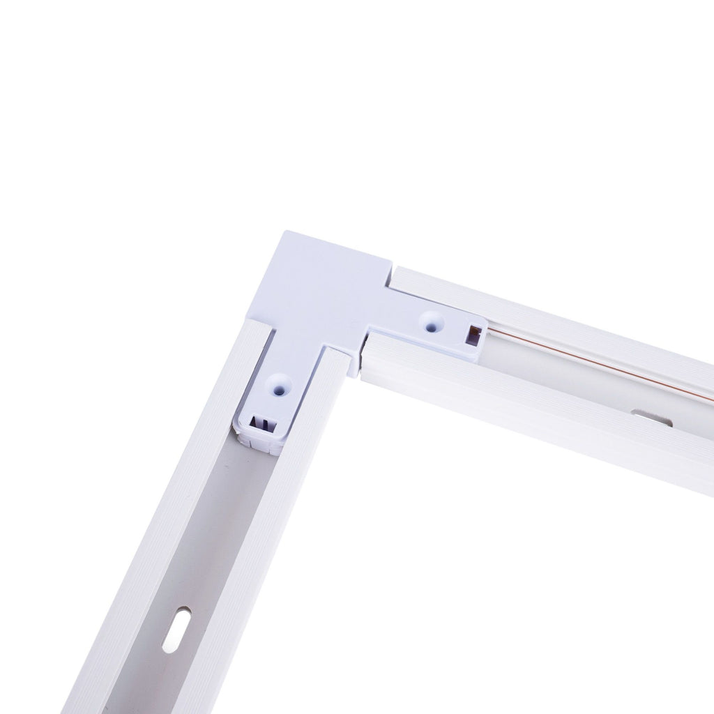 Unión rígida a 90º para carril monofásico de PVC ( Ref.: BTMP)