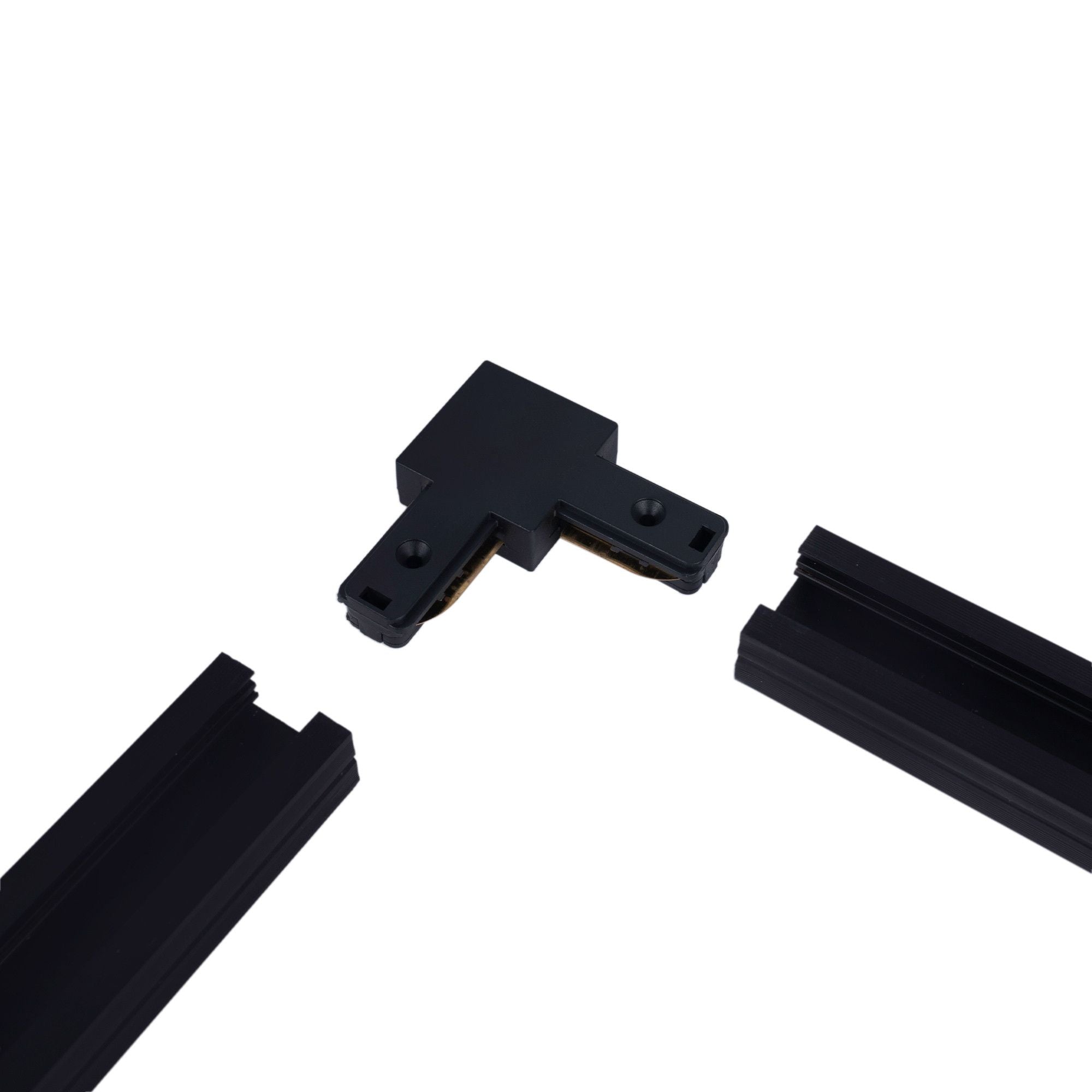 Unión rígida a 90º para carril monofásico de PVC ( Ref.: BTMP)