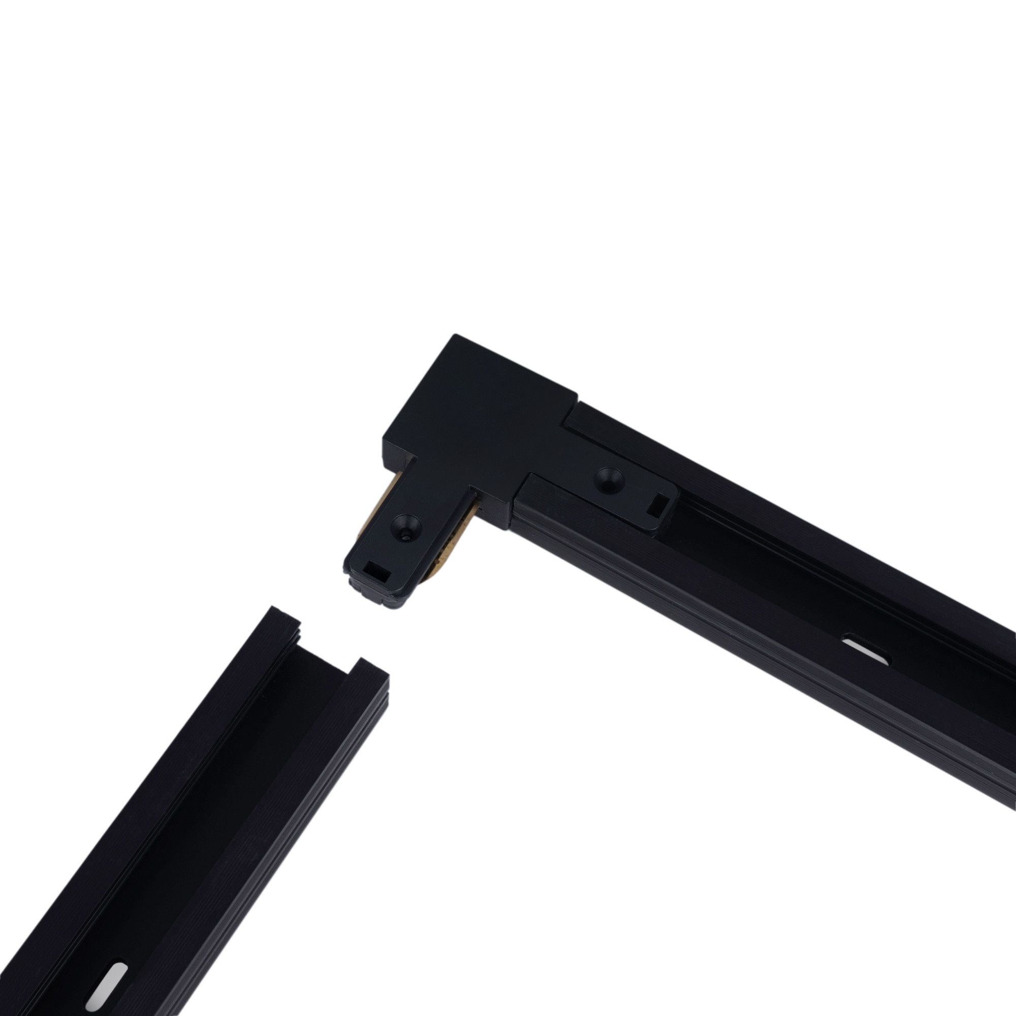 Unión rígida a 90º para carril monofásico de PVC ( Ref.: BTMP)